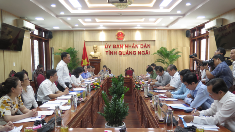 Đoàn công tác Ban Chỉ đạo Trung ương về phòng chống tham nhũng, tiêu cực làm việc với UBND tỉnh Quảng Ngãi (16/5/2023)