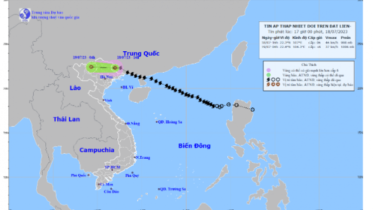 THỜI SỰ 18H CHIỀU 18/7/2023: Bão số 1 suy yếu thành áp thấp nhiệt đới. Dự báo hoàn lưu bão sẽ gây mưa rất lớn tại khu vực Bắc Bộ. Các địa phương cần chủ động đề phòng lũ quét, sạt lở đất