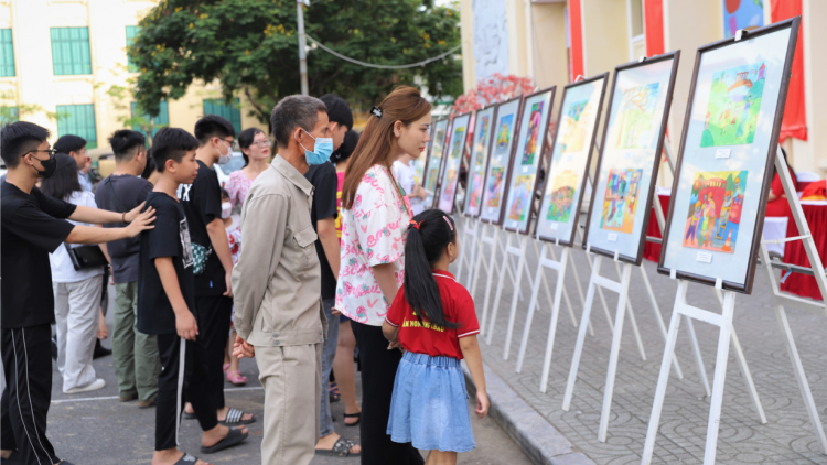 Hải Phòng: Triển lãm tranh hè 2023 – Nơi ươm mầm tình yêu hội họa cho thiếu nhi (2/7/2023)