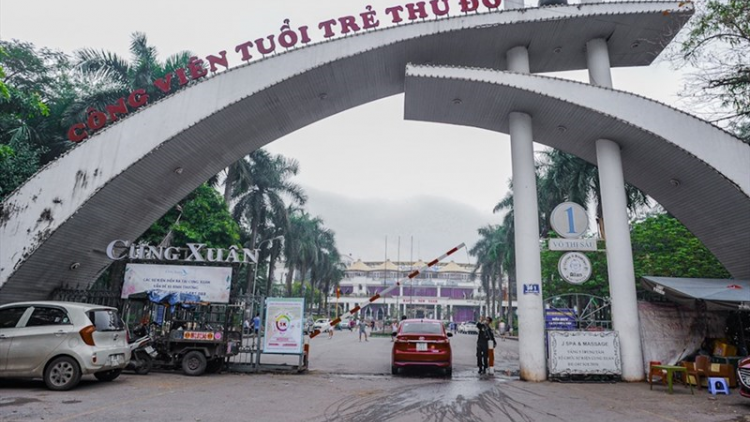Hà Nội đã xử lý 7/14 hạng mục vi phạm tại Công viên Tuổi Trẻ Thủ đô (26/7/2023)