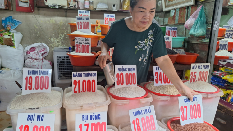 Gạo ở chợ truyền thống TP.HCM tăng giá (9/8/2023)