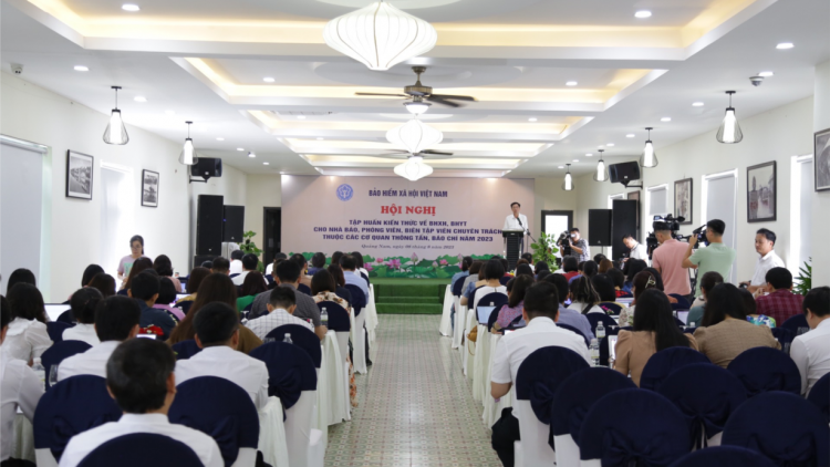 Nâng cao nghiệp vụ truyền thông về BHXH, BHYT, BHTN cho nhà báo thuộc 80 cơ quan thông tấn, báo chí (08/08/2023)