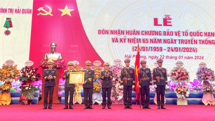Cục Chính trị Hải quân kỷ niệm 65 năm ngày truyền thống và đón nhận Huân chương bảo vệ Tổ quốc hạng Nhì (22/01/2024)