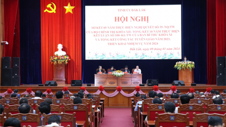 Đắk Lắk sơ kết 5 năm thực hiện Nghị quyết số 35/2018 của Bộ Chính trị khoá XII (09/1/2024)