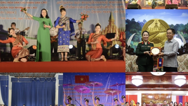Nhà hát Ca múa nhạc Quân đội mang lời ca, tiếng hát vun đắp tình hữu nghị Việt Nam-Lào (16/01/2024)