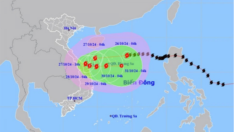 THỜI SỰ 18H CHIỀU 26/10/2024: Bão số 6 mạnh lên giật cấp 15. Dự báo, từ chiều tối và đêm nay đến đêm ngày 28/10, ở khu vực Quảng Bình đến Quảng Ngãi có mưa rất to với tổng lượng mưa phổ biến từ 300-500mm, cục bộ có nơi trên 700mm