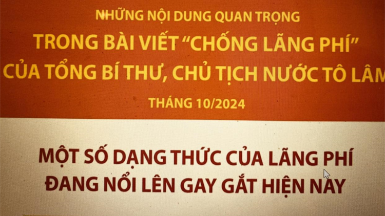 Bài viết  "Chống lãng phí" của Tổng Bí thư - Chủ tịch nước Tô Lâm (13/10/2024)