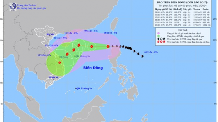THỜI SỰ 12H TRƯA 8/11/2024: Gần 70.000 tàu thuyền đã được thông tin về bão số 7.