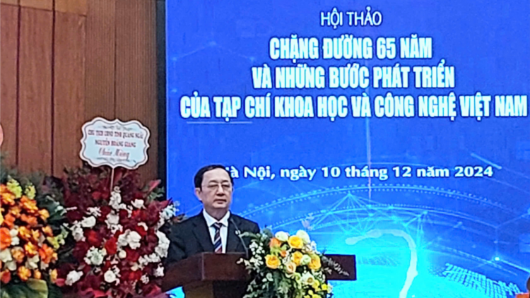 Tạp chí Khoa học và Công nghệ Việt Nam: 65 Năm Đồng Hành Cùng Sự Phát Triển Khoa Học Công Nghệ Nước Nhà (10/12/2024)