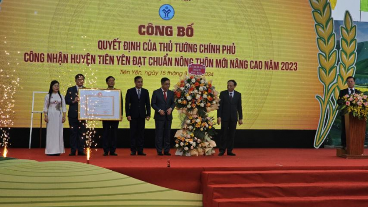 Quảng Ninh: Có 2 huyện miền núi đầu tiên của cả nước đạt chuẩn nông thôn mới nâng cao (16/03/2024)