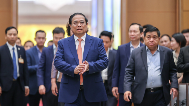 Thủ tướng nêu "5 tăng, 5 giảm, 5 tăng tốc bứt phá" trong công tác điều hành chính sách tiền tệ năm 2024 (14/3/2024)