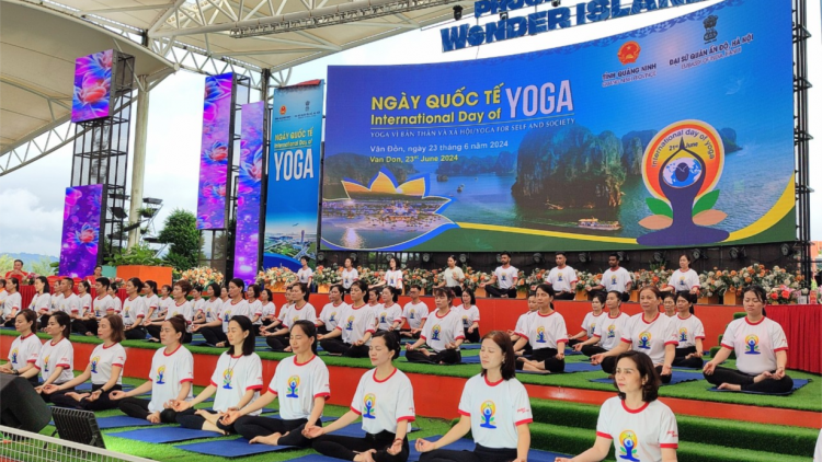 Ngày quốc tế Yoga lần thứ 10 tại Quảng Ninh (23/6/2024)