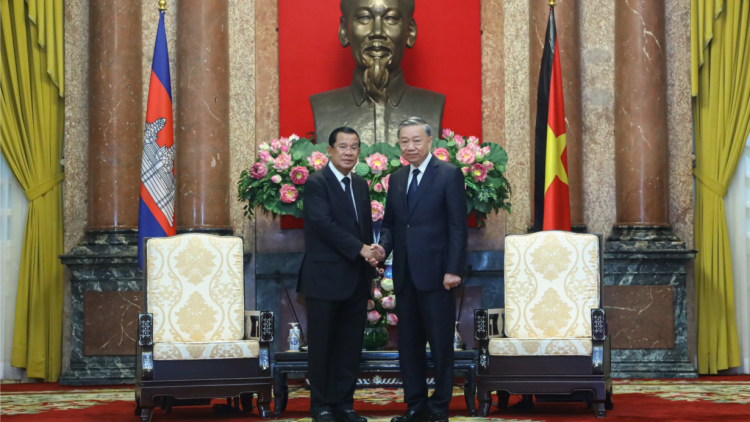 Chủ tịch nước Tô Lâm tiếp Chủ tịch Đảng nhân dân Campuchia Hun Sen (25/07/2024)