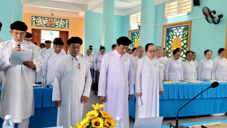 Hội thánh Cao Đài Tây Ninh tại Tiền Giang tưởng niệm Tổng Bí thư Nguyễn Phú Trọng (25/07/2024)