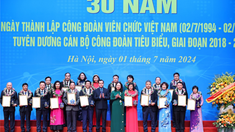 Lễ kỷ niệm 30 năm Ngày thành lập Công đoàn Viên chức Việt Nam (01/07/2024)