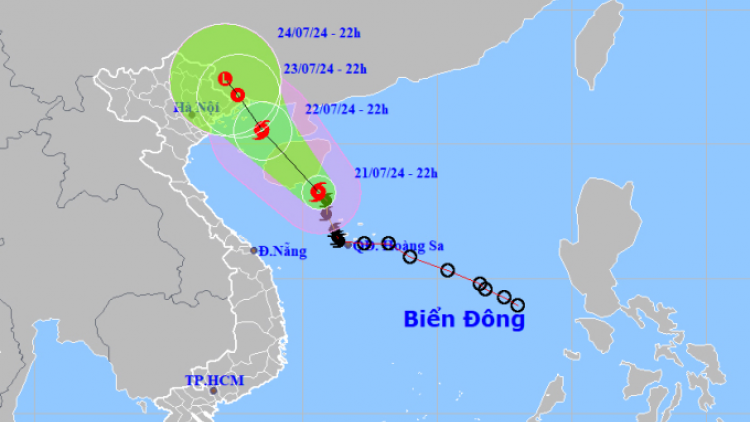 Trung Quốc: Cơn bão số 4 - Bão Prapiroon đổ bộ vào Hải Nam (22/7/2024)