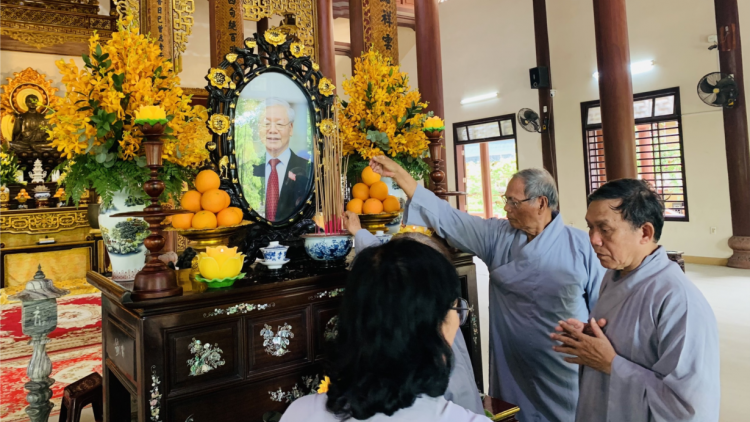 Tăng ni, Phật tử Thừa Thiên Huế tưởng niệm Tổng Bí thư Nguyễn Phú Trọng (25/7/2024)
