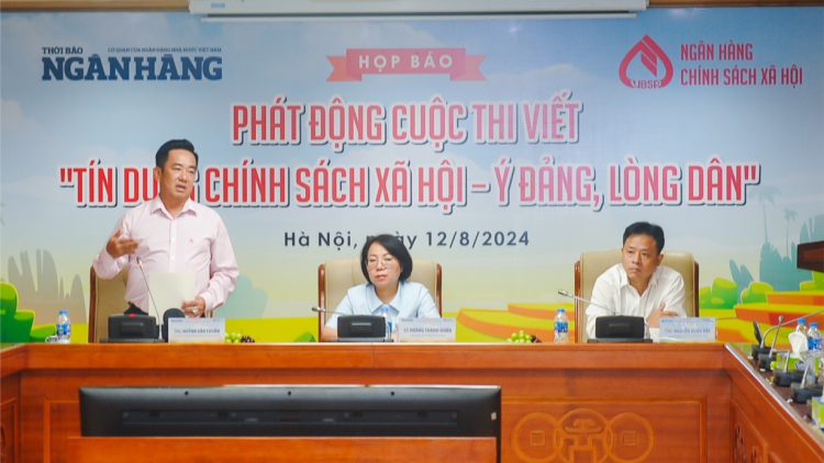 Phát động cuộc thi viết “Tín dụng chính sách xã hội - Ý Đảng, lòng Dân” (12/08/2024)