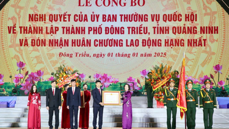 THỜI SỰ 6H SÁNG 2/1/2025: Lễ công bố Nghị quyết của Ủy ban Thường vụ Quốc hội về thành lập thành phố Đông Triều tỉnh Quảng Ninh và đón nhận Huân chương Lao động hạng Nhất.