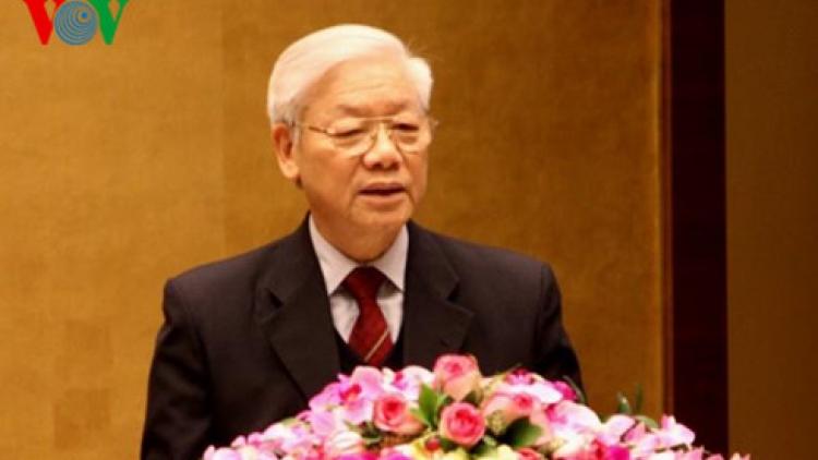 Tổng bí thư Nguyễn Phú Trọng chủ trì Hội nghị triển khai công tác bầu cử đại biểu Quốc hội khóa 14 và đại biểu Hội đồng nhân dân các cấp nhiệm kỳ 2016-2021.(Thời sự trưa 02/02/2016)