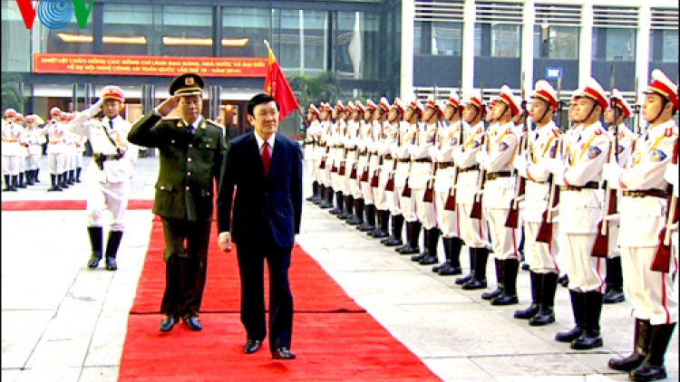 Thời sự trưa ngày 30/12/2014:  Chủ tịch nước Trương Tấn Sang dự Hội nghị Công an toàn quốc lần thứ 70 và tổng kết 30 năm đổi mới công tác công an