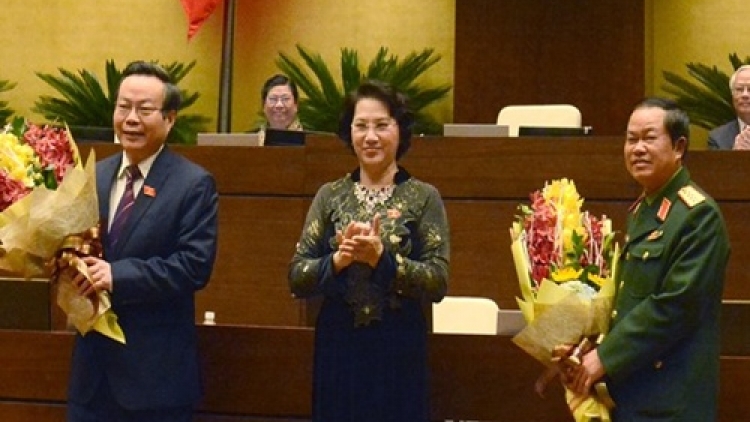 Sáng nay Quốc hội đã bầu ông Đỗ Bá Tỵ và ông Phùng Quốc Hiển làm Phó Chủ tịch Quốc hội. (Thời sự chiều 05/4/2016)