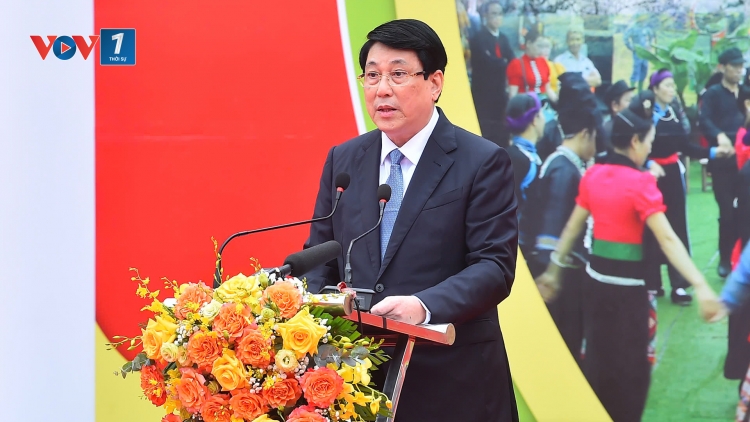 Chủ tịch nước Lương Cường dự Ngày hội sắc xuân trên mọi miền Tổ quốc