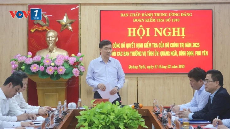Thời sự 12h 22/2/2025: Bộ Chính trị kiểm tra Ban Thường vụ Tỉnh ủy Bến Tre và 3 tỉnh miền Trung