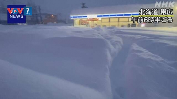 Nhật Bản: Tuyết rơi kỷ lục ở Hokkaido cùng nhiều hiện tượng thời tiết cực đoan