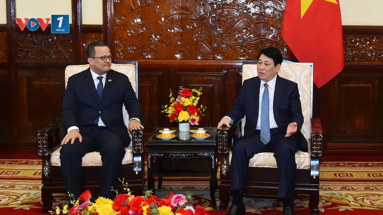    Chủ tịch nước Lương Cường tiếp Đại sứ Dominacana đến chào từ biệt
