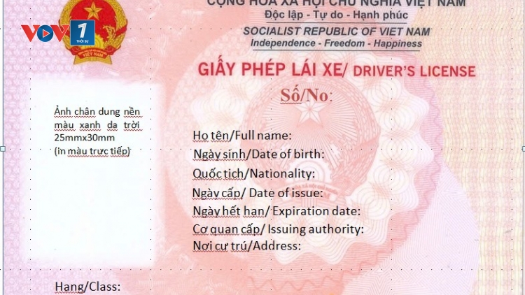 Bộ Công an ban hành mẫu giấy phép lái xe mới