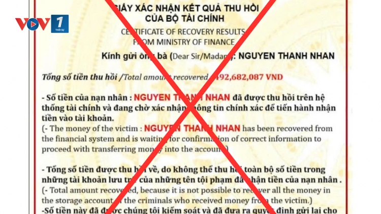 Cảnh báo giả mạo Bộ Tài chính để lừa đảo