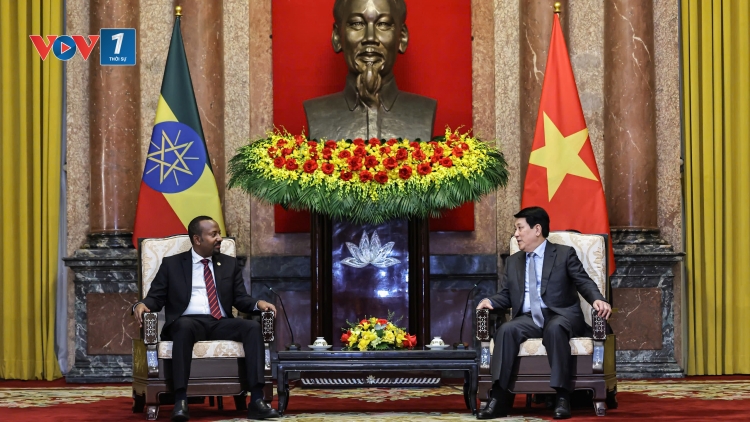 Chủ tịch nước Lương Cường tiếp Thủ tướng Ethiopia Abiy Ahmed Ali
