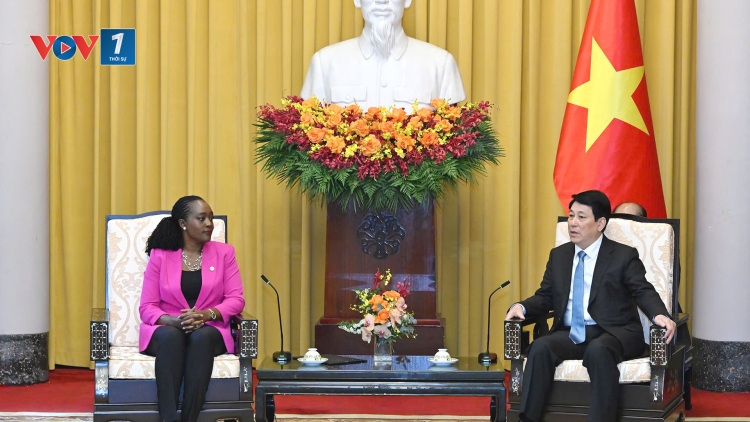 Chủ tịch nước Lương Cường tiếp Bộ trưởng Quốc phòng Kenya Soipan Tuya