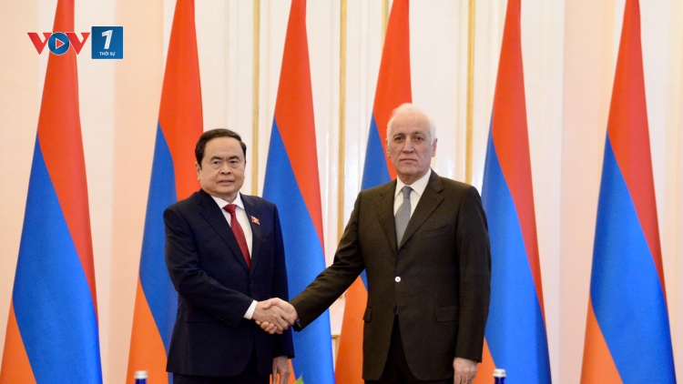 Chủ tịch Quốc hội Trần Thanh Mẫn  hội kiến Tổng thống Armenia Vahagn Khachaturyan