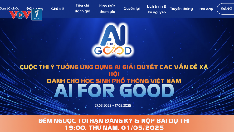 Cuộc thi AI for Good Việt Nam năm 2025 - Thêm thời gian nộp bài dự thi