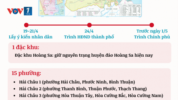 Đà Nẵng dự kiến có 18 đơn vị hành chính cấp xã và 1 đặc khu