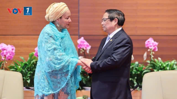 Thủ tướng Chính phủ Phạm Minh Chính tiếp Phó Tổng Thư ký Liên hợp quốc Amina Mohammed