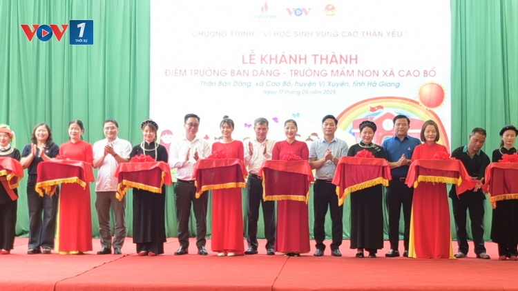 Đài TNVN và Tổng Công ty PVEP khánh thành điểm trường Bản Dâng-Vị Xuyên-Hà Giang