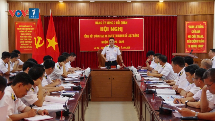 Đảng ủy Vùng 2 Hải quân tổng kết công tác kiểm tra, giám sát nhiệm kỳ 2020 – 2025