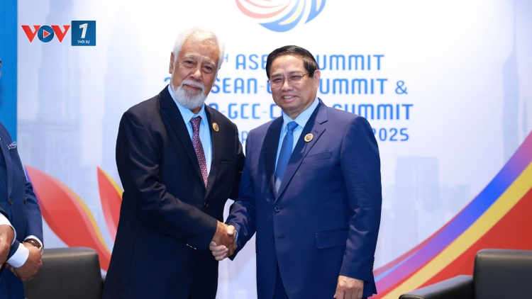 Thủ tướng Chính phủ Phạm Minh Chính gặp Thủ tướng Timor-Leste Xanana Gusmao 