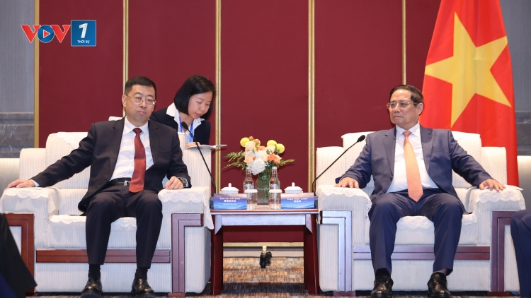 Thủ tướng Phạm Minh Chính tiếp Chủ tịch Hội đồng Quản trị Ngân hàng Trung Quốc
