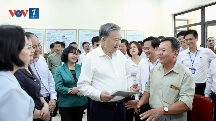 Tổng Bí thư Tô Lâm kiểm tra hoạt động chính quyền 2 cấp trên địa bàn Thành phố Hà Nội 