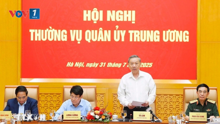 Thời sự 21h30 31/7/2025: Tổng Bí thư Tô Lâm chủ trì Hội nghị Thường vụ Quân ủy Trung ương
