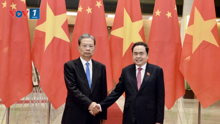 Chủ tịch Quốc hội Trần Thanh Mẫn hội đàm Ủy viên trưởng Nhân đại toàn quốc Trung Quốc