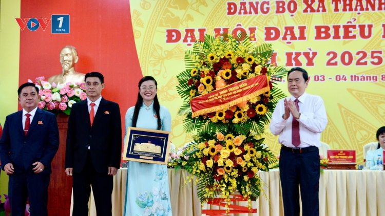 Chủ tịch Quốc hội Trần Thanh Mẫn dự Đại hội đại biểu Đảng bộ xã Thạnh Xuân, thành phố Cần Thơ
