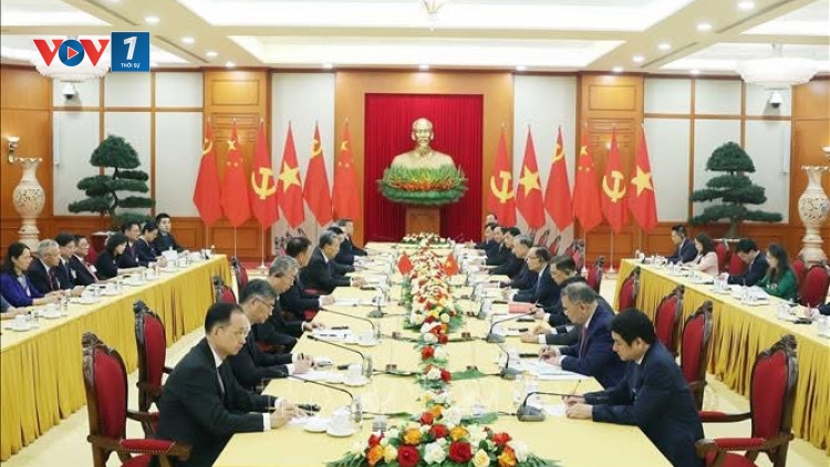 Tổng Bí thư Tô Lâm tiếp Uỷ viên trưởng Nhân đại toàn quốc Trung Quốc