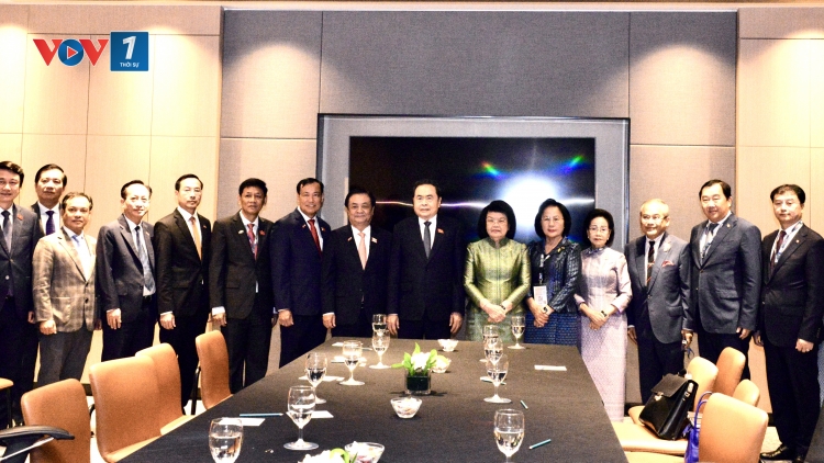 Chủ tịch Quốc hội Trần Thanh Mẫn hội kiến Chủ tịch Quốc hội Campuchia Khuon Sodary