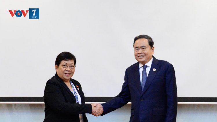 Chủ tịch Quốc hội Trần Thanh Mẫn gặp Chủ tịch Quốc hội Timor Leste Maria Fernanda Lay