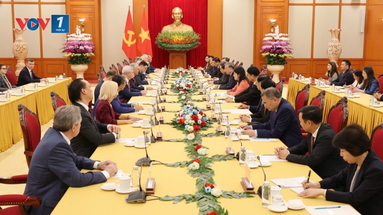 Tổng Bí thư Tô Lâm tiếp Chủ tịch Đuma Quốc gia Nga